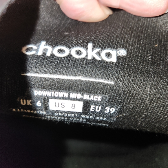 Chooka Downtown Mid Waterproof Rain Boots, Black, Women's 8 - Picture 6 of 6